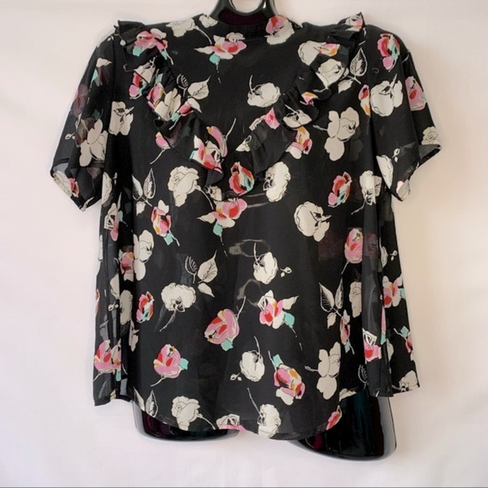 Levi’s Black Floral Blouse